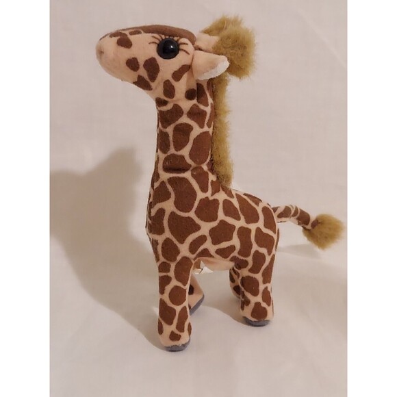 Folkmanis African Giraffe Mini Stuffed Animal Plush Finger Puppet Retired - Picture 1 of 11